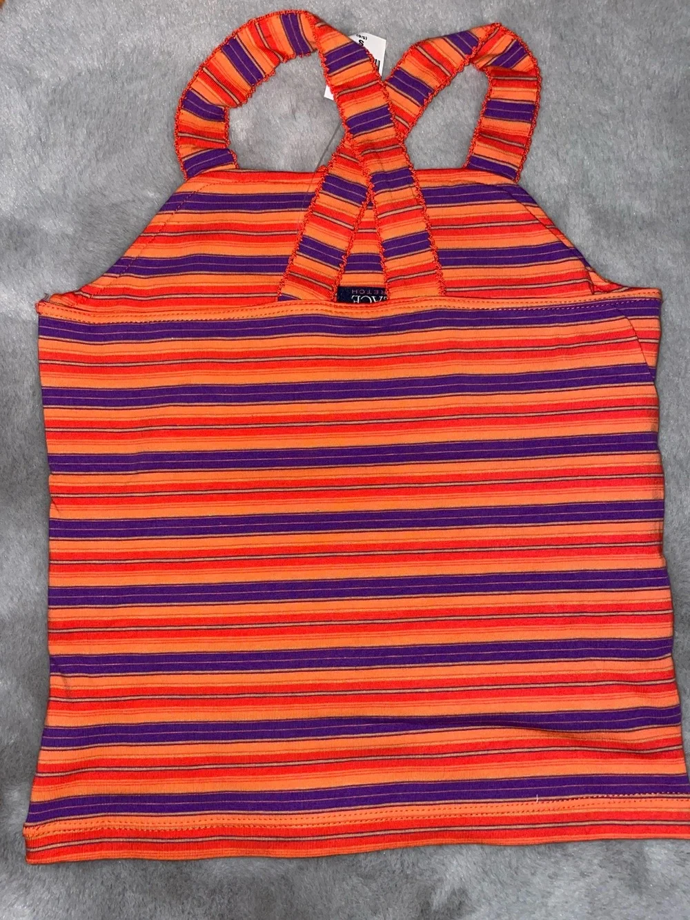 ☀️NWT Kids' Pink & Orange Striped Tank Tops - Pack of 2